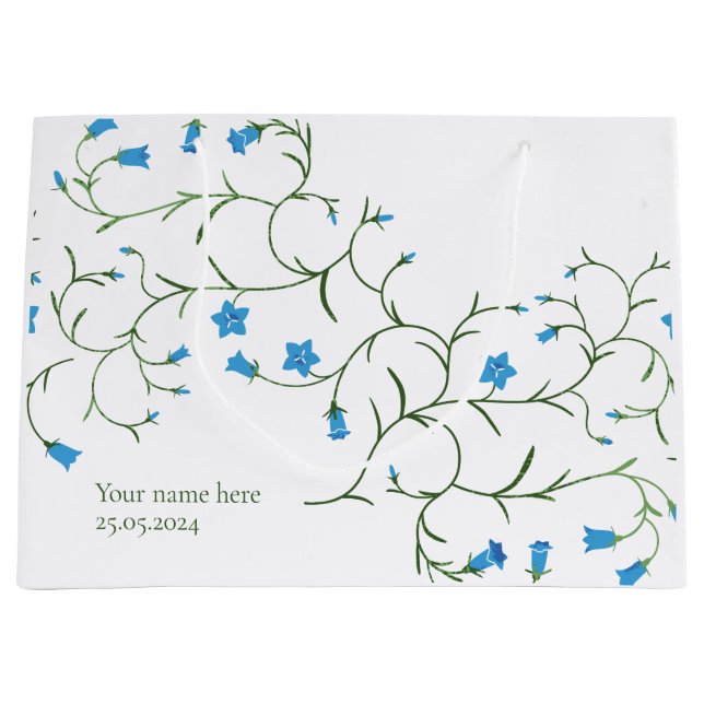 bell flowers large gift bag (Front)