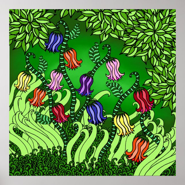 Bell Flowers Poster (Front)