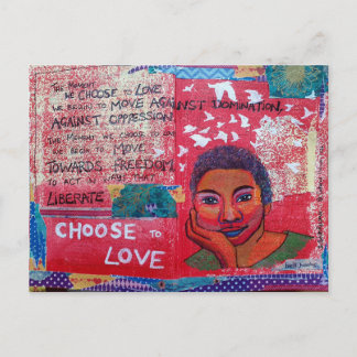 bell hooks inspirational Choose to Love postcard