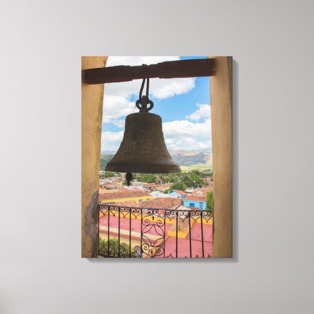 Bell in a church tower, Cuba Canvas Print (Front)