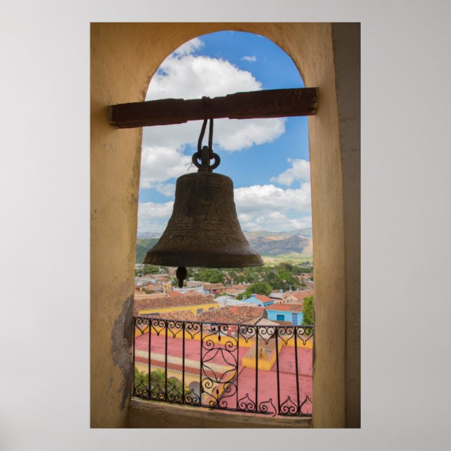 Bell in a church tower, Cuba Poster (Front)