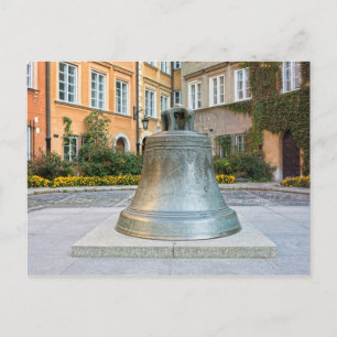 Bell in Old Town of Warsaw Postcard