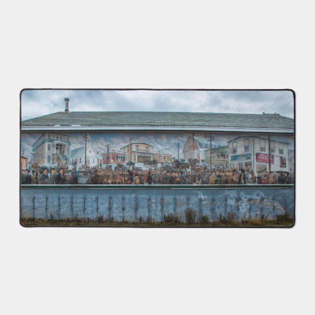 Bell Island Mural  Desk Mat (Front)