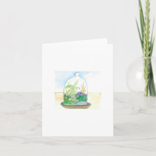 Bell Jar Terrarium Blank Card