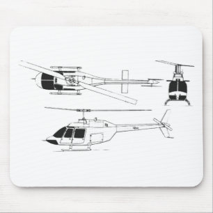 Bell Jet Ranger / TH- Mouse Mat