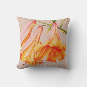 Bell lilies fine art by Sarah Trett Cushion