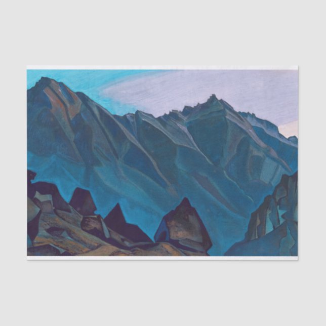 Bell Mountain by Nicholas Roerich Tissue Paper (Front)
