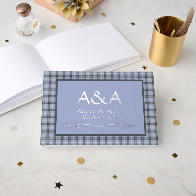 Bell of Borders Original Scottish Tartan Guest Book (Front Open)