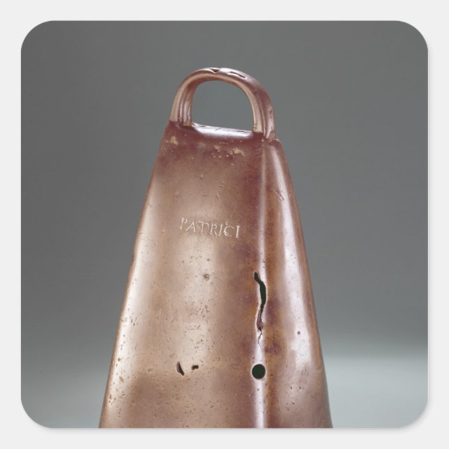 Bell of Clogher, from Ireland Square Sticker (Front)