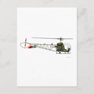 Bell OH-13 Sioux Postcard