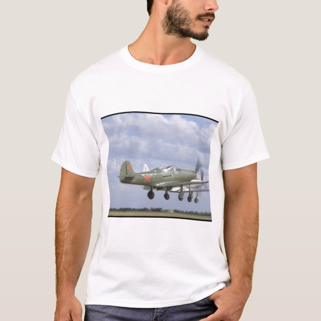 Bell P39 Airacobra, P63 King Cobra_WWII Planes T-Shirt (Front)