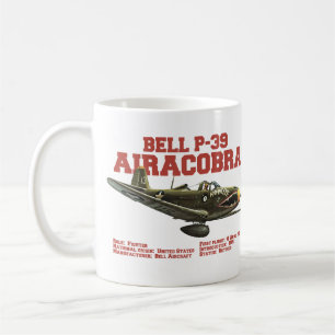 Bell P-39 Airacobra WW2 Plane Coffee Mug