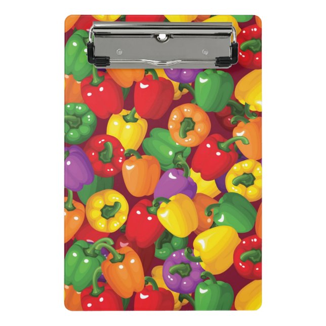 Bell Pepper Pattern Mini Clipboard (Front)
