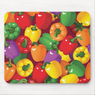 Bell Pepper Pattern Mouse Mat