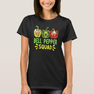 Bell Pepper Squad Laughing Bell Peppers Gardener T-Shirt