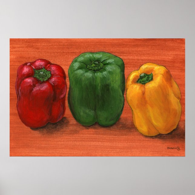 Bell Pepper Trio Poster (Front)