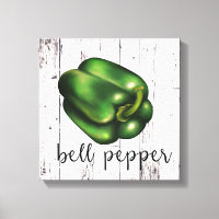 BELL PEPPER White Wood Rustic Farmhouse Kitchen
