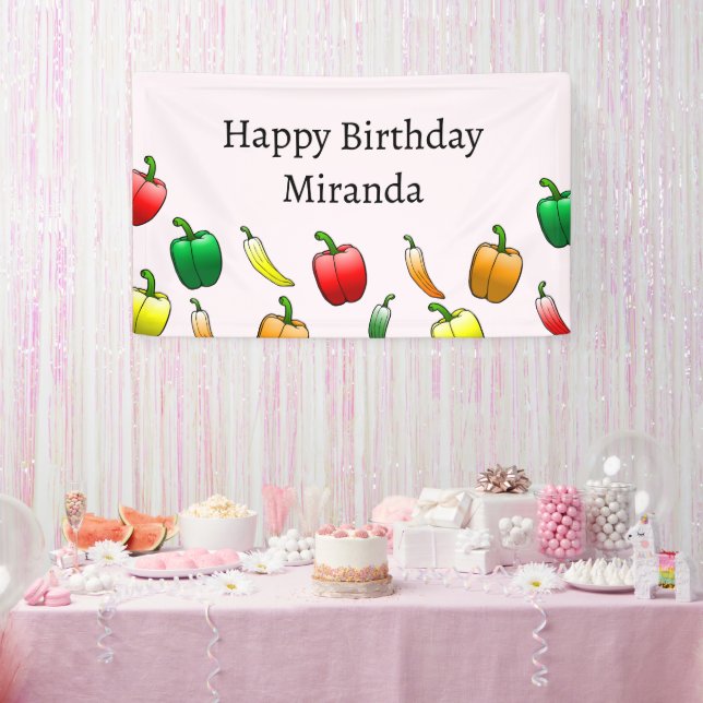 Bell Peppers and Long Sweet Peppers Banner (Party)