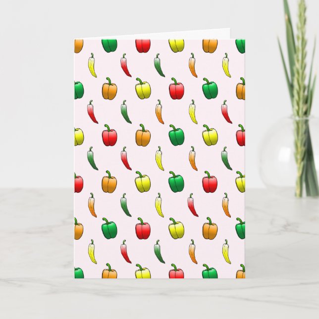 Bell Peppers and Long Sweet Peppers Invitation (Front)