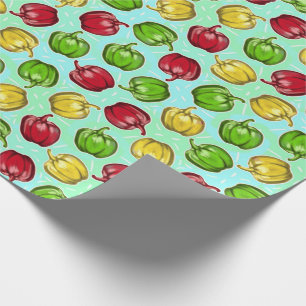 Bell Peppers Pattern Wrapping Paper
