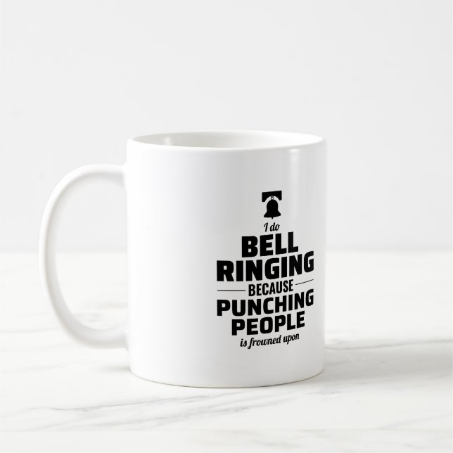 Bell Ringer Ringing Collector Campanologist Funny Coffee Mug (Left)
