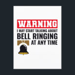 Bell Ringer Ringing Collector Campanologist Funny Holiday Postcard<br><div class="desc">A bell-ringer is a person who rings a bell,  usually a church bell,  by means of a rope or other mechanism.</div>