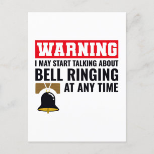 Bell Ringer Ringing Collector Campanologist Funny Holiday Postcard