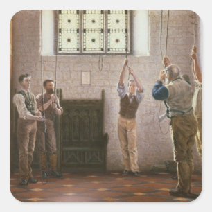 Bell Ringers Square Sticker