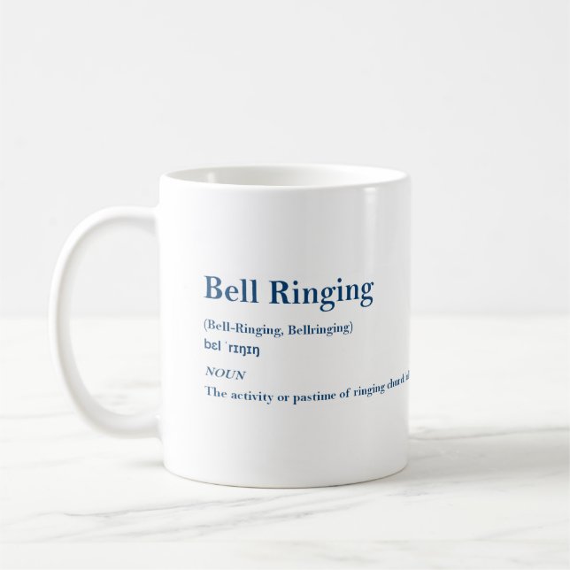 Bell Ringing Definition Mug (Left)