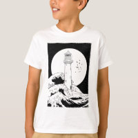 Bell Rock lighthouse fully moon