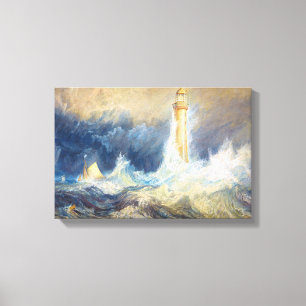 Bell Rock Lighthouse Joseph Mallord William Turner Canvas Print