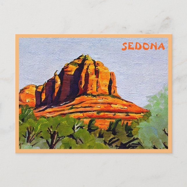 Bell Rock, Sedona, Arizona painting Postcard (Front)