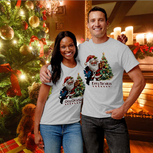 Bell Scottie Dog Christmas Personalised T-Shirt