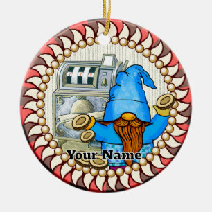 Bell slots gnome  ceramic tree decoration
