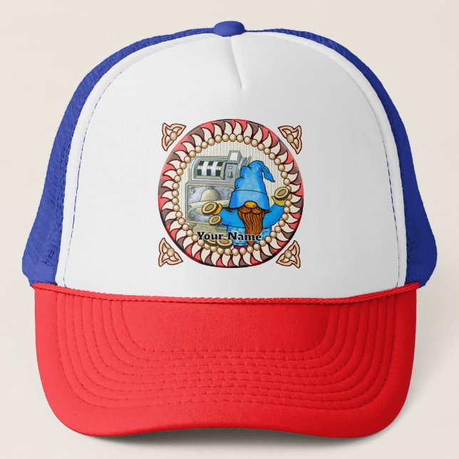 Bell slots gnome  trucker hat (Front)