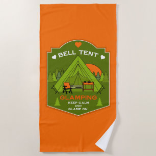 Bell Tent Glamping Beach Towel