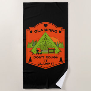 Bell Tent Glamping Beach Towel