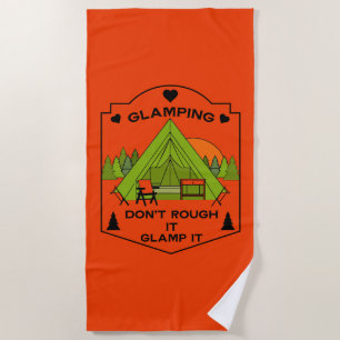 Bell Tent Glamping Beach Towel