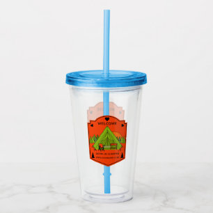 Bell Tent Glamping Business Acrylic Tumbler