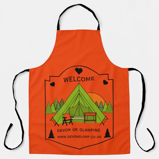 Bell Tent Glamping Business Apron (Front)