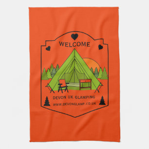 Bell Tent Glamping Business Tea Towel