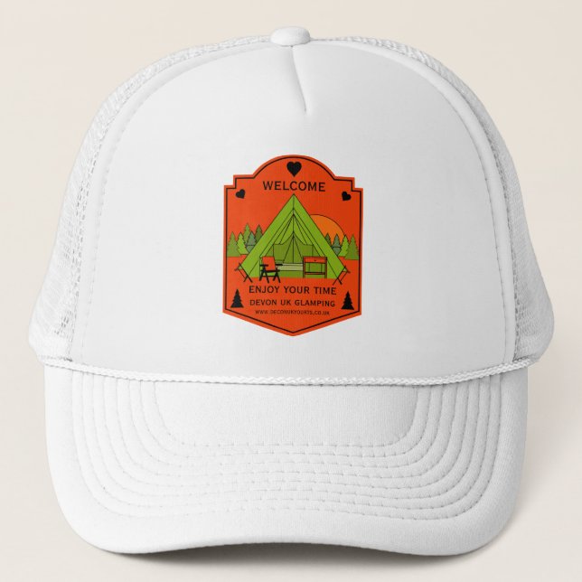 Bell Tent Glamping Business Trucker Hat (Front)