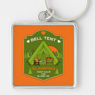Bell Tent Glamping Key Ring
