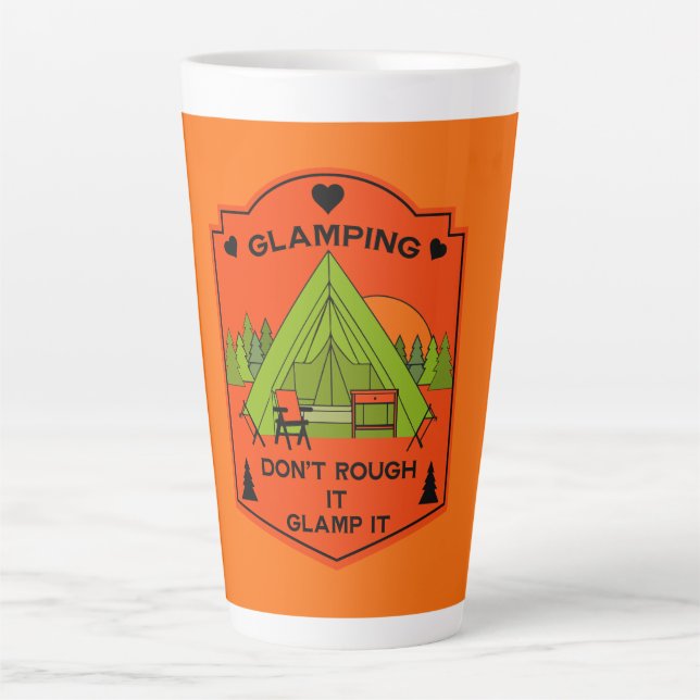 Bell Tent Glamping Latte Mug (Front)