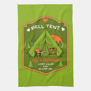 Bell Tent Glamping Tea Towel