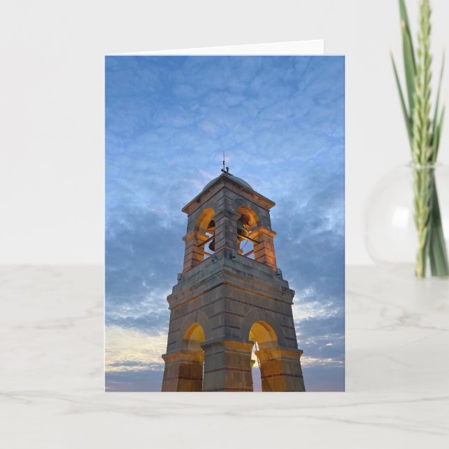 Bell Tower Athens Greece Card (Front)