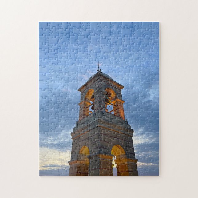 Bell Tower Athens Greece Jigsaw Puzzle (Vertical)
