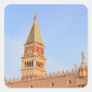 Bell Tower, Piazza San Marco, Venice Square Sticker