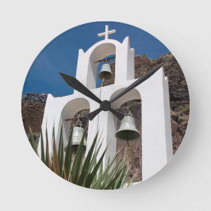 Bell tower round clock