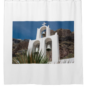 Bell tower shower curtain